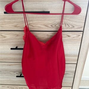 Victoria secret silky pajama set- tank and boy shorts. Size medium